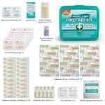 General Medi 420 Piece First Aid Kit, 6 Individual Boxes of 70 Items Each - Contains Premium Medical Supplies for Travel, Home, Office, Vehicle, Camping, Workplace & Outdoor (420 pcs, 6 Pack)