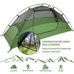 Clostnature Crux 1 Person Tent for Backpacking - Ultralight One Person Backpacking Tent, Hiking Tents for One Man, Solo, Single Person