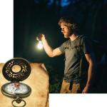 Antique Brass Compass - Waterproof Survival Compass for Hiking & Camping, Vintage Military Gift with Keychain (Kids & Outdoor)