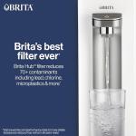 Brita Hub Compact Instant Powerful Countertop Water Filter System, Reduces 70+ Contaminants, 9 Cup Water Reservoir, Includes 6 Month Carbon Block Filter, White, 87344