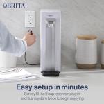Brita Hub Compact Instant Powerful Countertop Water Filter System, Reduces 70+ Contaminants, 9 Cup Water Reservoir, Includes 6 Month Carbon Block Filter, White, 87344
