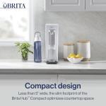 Brita Hub Compact Instant Powerful Countertop Water Filter System, Reduces 70+ Contaminants, 9 Cup Water Reservoir, Includes 6 Month Carbon Block Filter, White, 87344