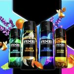 AXE Fine Fragrance Collection Premium Deodorant Body Spray for Men - Variety Pack - Blue Lavender, Aqua Bergamot, Golden Mango, & Black Vanilla - Pack of 4 72H Odor Protection, Aluminum Free, 4 oz