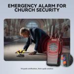 Retevis H-777 2 Way Radios Walkie Talkies Long Range, Rechargeable Two Way Radios, Hand Free Adults Walkie Talkies with Charging Base(Black, 20 Pack)