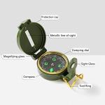 Multifunctional Military Compass Sighting Compass Survival Emergency Compass for Camping, Hiking,Hunting,Hiking,Backpackingand Outdoor Survival