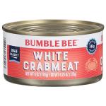 Bumble Bee White Flake Crab Meat in Water, 6 oz Can - 16g Protein & 1g Carb Per Serving - Wild Caught, Flaky, Drain Before Use, 6 Ounce (Pack of 1)