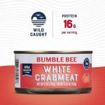 Bumble Bee White Flake Crab Meat in Water, 6 oz Can - 16g Protein & 1g Carb Per Serving - Wild Caught, Flaky, Drain Before Use, 6 Ounce (Pack of 1)