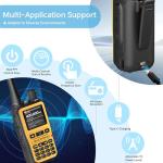Baofeng UV-5R Mini Radio Ham Radio Long Range Handheld Two Way Radio Dual PTT APP Programming NOAA Weather Receiver Longe Range Copy Frequency 999CH with Type-C Charging Survival Radio（Yellow）