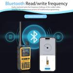 Baofeng UV-5R Mini Radio Ham Radio Long Range Handheld Two Way Radio Dual PTT APP Programming NOAA Weather Receiver Longe Range Copy Frequency 999CH with Type-C Charging Survival Radio（Yellow）