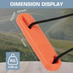 VitarayX Fire Starter Kit – Lightweight Waterproof Magnesium Ferro Rod with Waxed Jute Rope for Camping, Hiking, Survival – Gift for Men (Orange)