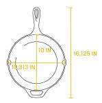 Lodge 10.25" Pre-Seasoned Cast Iron Skillet