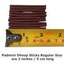 Padmini Dhoop Sticks - 12 Boxes of 10 Sticks Each - 2inch Regular Small Size