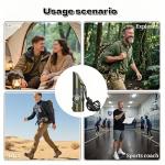 Emergency 7-in-1 Survival Whistle Kit:120dB Loud Safety Whistle with Compass,Thermometer, LED Light,Signal Mirror & Waterproof Case for Outdoor Adventures Fire Starter for Hiking/Camping/Water Safety