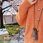 Emergency 7-in-1 Survival Whistle Kit:120dB Loud Safety Whistle with Compass,Thermometer, LED Light,Signal Mirror & Waterproof Case for Outdoor Adventures Fire Starter for Hiking/Camping/Water Safety