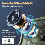 Raynic NOAA Weather Radio 12000mAh, Emergency Weather Radio with 2X Faster Solar & Hand Crank Charging, 5W Flashlight, Reading Lamp, Cell Phone Charger, SOS for Hurricane, Storm, Camping