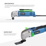 G LAXIA Oscillating Tool, 1.5A Oscillating Multi Tool with with 3° Oscillation Angle, 12 Piece Accessories Scraping, Grinding, Sanding, Cutting