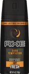 AXE Dark Temptation Body Spray Deodorant for Men, 4 Oz, Pack of 6