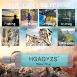 4 Packs of Water Filter Straws, Portable Personal Water Filtration System, Ultrafiltration Water Purifier, Emergency Preparedness for Camping, Hiking, Drinking, Travel, Hunting, and Family Outings