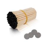 IGNITE EASE 3" Black Safety Matches 100 Count Bulk with Striker, Long Reach Wooden Matchsticks for Candles, Bathroom Decor, Fireplace, Camping, Gifts