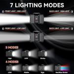 AlpsWolf Rechargeable Flashlight, LED Spotlight Flashlight 10000 Capacity 1200LM 20h Ultra-Long Standby 3+4 Lights Modes Camping Flashlight Waterproof with USB Output as a Power Bank