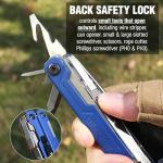 WORKPRO 18-in-1 Multi Tool Pliers, Gifts for Dad, Stainless Steel EDC Multitool with Pocket Knife, 2 Safety Locks, Belt Clip and Oxford Pouch, Multipurpose Utility Multiuse Tool for Outdoor Activities