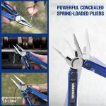 WORKPRO 18-in-1 Multi Tool Pliers, Gifts for Dad, Stainless Steel EDC Multitool with Pocket Knife, 2 Safety Locks, Belt Clip and Oxford Pouch, Multipurpose Utility Multiuse Tool for Outdoor Activities