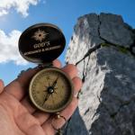 Trust in The Lord Compass - Proverbs 3: 5-6 Engraved Compasses, Wood Box Greeting, Inspirational Gift Men, Christian Boys Baptism Gifts, Graduation Day with Wooden Box