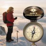 Trust in The Lord Compass - Proverbs 3: 5-6 Engraved Compasses, Wood Box Greeting, Inspirational Gift Men, Christian Boys Baptism Gifts, Graduation Day with Wooden Box