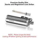 YUSUD 2 Pack Permanent Match Infinity Lighter with Multitool Keychain, Reusable Waterproof Match Strike Anywhere, Forever Flint Fire Starter for Outdoor Survival Tool for Men (Fuel Not Included)