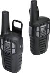 Uniden SX167-2C Up to 16 Mile Range Two-Way Radio Walkie Talkies, Rechargeable Batteries with Convenient Charging Cable, NOAA Weather Channels, Roger Beep, 2-Pack Black Color