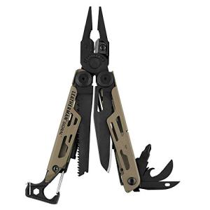 LEATHERMAN, Signal, 19-in-1 Multi-tool for Outdoors, Camping, Hiking, Fishing, Survival, Durable & Lightweight EDC, Made in the USA, Coyote Tan