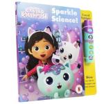 Gabby’s Dollhouse - Sparkle Science! Board Book and 5-Sound Flashlight Toy Set - PI Kids