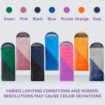 Clostnature Sleeping Bag for Adults and Kids - Lightweight Camping Sleeping Bag for Girls, Boys, Youths, Ultralight Backpacking Sleeping Bags for Cold Weather - Compression Sack Included(Right Zipper)