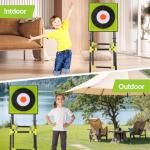 CEDOIEOP Axe Throwing Game for Backyard,Deluxe Ax Throwing Game Set for Adults,Collapsible Stand,5 Kind Throwing Tools Including Axes/Darts/Bows,Throwing Stars Target Board for Outdoor/Indoor