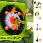 CEDOIEOP Axe Throwing Game for Backyard,Deluxe Ax Throwing Game Set for Adults,Collapsible Stand,5 Kind Throwing Tools Including Axes/Darts/Bows,Throwing Stars Target Board for Outdoor/Indoor