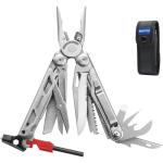 ROCKTOL Multitool, 22-in-1 Multi-tool Pliers with Fire Starter, Emergency Whistle, Glass Breaker, Safety Locking and Nylon Sheath for Survival, Camping, multitool for men