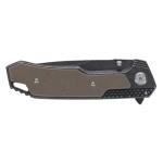 Smith & Wesson SW609 8.3in High Carbon S.S. Folding Knife with 3.6in Drop Point Blade and Stonewashed G-10 Handle for Outdoor, Tactical, Survival and EDC