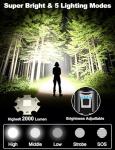 PHIXTON Rechargeable Flashlights High Lumens 1000000 Super Bright Long Range 3280FT, Long Lasting 15H Powerful USB C LED Strong Flash Light High Powered, Heavy Duty, Zoomable, for Home Camping Gift
