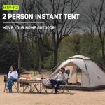 Happy Travel 1/2/3/4 Person Camping Tent, Instant Easy Pop Up Tents for Camping,Automatic Waterproof Family Camping Tent, Easy Set Up Tent,Portable Windproof Dome Tent for Camping Hiking & Traveling