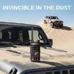 Radioddity X1 Walkie Talkies Long Range, IP67 Waterproof Heavy Duty FRS Two Way Radios with Noise Reduction, Recording, NOAA Scan & Alert, VOX, SOS, 2500mAh USB-C for Hiking Job Site, 2 Pack