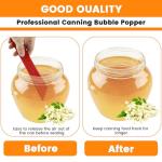 Aifeier ET Canning Tools Kit includes 1pcs Bubble Popper Bubble Remover and 1pcs Jar Lid Lifter Magnetic Lid Lifter (Red)