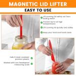 Aifeier ET Canning Tools Kit includes 1pcs Bubble Popper Bubble Remover and 1pcs Jar Lid Lifter Magnetic Lid Lifter (Red)