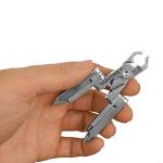 SWISS+TECH ST53100 Stainless Steel 19-in-1 Key Chain Multi Tool, Polished Finish (Single Pack)