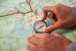 Coghlan's Map Compass – Lightweight, Durable Navigation Tool for Hiking, Backpacking, Orienteering, Camping, and Outdoor Adventures with Rotating Bezel and Easy-to-Read Markings