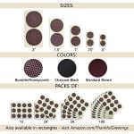 1” Circle Match Striker Stickers – 12 Pieces | Bumble/Dotted Pattern Match Strike Paper with Adhesive Pre-Cut in Circles for Easy Match Lighting | Also Available in Charcoal or Brown & Many Sizes