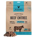 Vital Essentials Freeze-Dried Raw Beef Meal or Mixer Dog Food Crunchy Mini Nibs, 25 oz