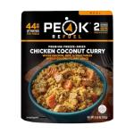Peak Refuel Chicken Coconut Curry | Freeze Dried Backpacking and Camping Food | Amazing Taste & Quality | High Protein | Real Meat | Quick Prep (2 Serving Pouch)