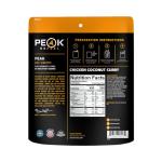 Peak Refuel Chicken Coconut Curry | Freeze Dried Backpacking and Camping Food | Amazing Taste & Quality | High Protein | Real Meat | Quick Prep (2 Serving Pouch)