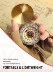 Vintage Waterproof Brass Compass for Hiking, Survival & Navigation - Ideal Brujula for Boy Scout, Kids, Hunting, Gift Choice