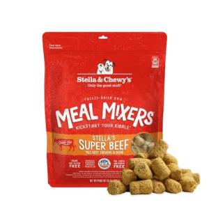 Stella & Chewy's Freeze-Dried Raw Beef Meal Mixers- Dog Food Topper and Mixer - Made with 95% Grass-Fed Beef, Organs & Bone - Perfect for Picky Eaters - Grain-Free - 35 oz